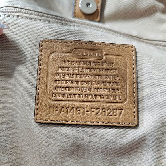 Coach Hadley Floral Print Duffle Shoulder Bag Tote Purse - Picture 8 of 8